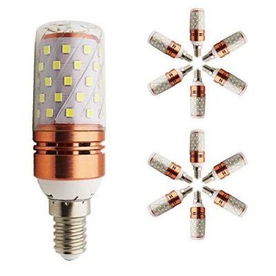 Image of LED E14 12W Bulb, Equivalent to 120W Incandescent Cool White Light 1200lm, CRI&gt;80+, Small Edison Screw, Non Dimmable Candlestick Bulbs (Pack of 12)