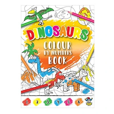 Image of Dinosaurs Colour by Numbers Mini A6 Colouring Book (Pack of 1)
