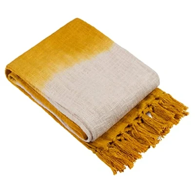Image of furn. Mizu Dip Dye Fringed Throw