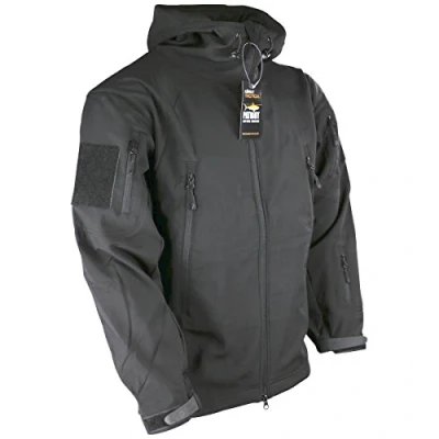 Image of Kombat UK Men&#039;s Patriot Soft Shell Jacket Black, Small