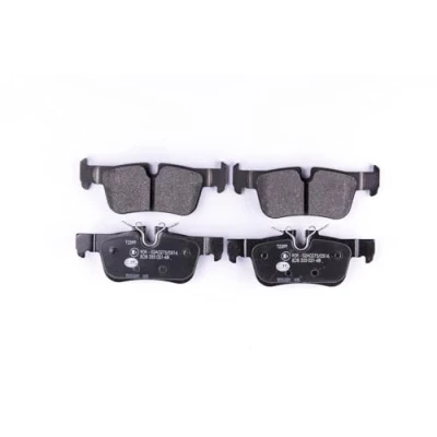 Image of 8993D1762 Brake pad set HELLA 8DB 355 021 681 prepared for wear indicator MINI: Hatchback, Countryman, BMW: X1, 1 2 Gran Tourer