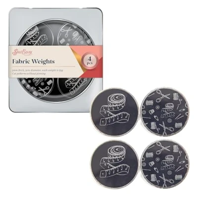 Image of Sew Easy Pattern Fabric Weights for Sewing, Crafts, Cutting, Dressmaking, Tailoring, Quilting, 4 x 75g, Notions