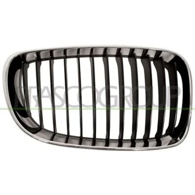 Image of 51137166440 Radiator Grill PRASCO Premium BM1212003 Right chrome/black BMW: 1 Hatchback, Hatchback
