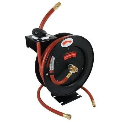Image of Toolzone 3/8&quot; x 50ft Retractable Air Hose On Reel