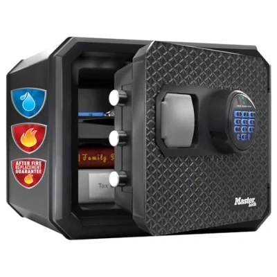 Image of Master Lock Certified Fireproof and Waterproof Safe, 23L, 417 x 348 478 mm, Digital Combination with Backlit Keypad, for home professionals