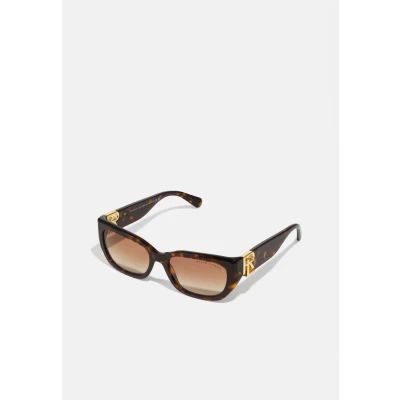 Image of Ralph Lauren Sunglasses, Women&#039;s, Size: 55, Dark havana/brown gradient
