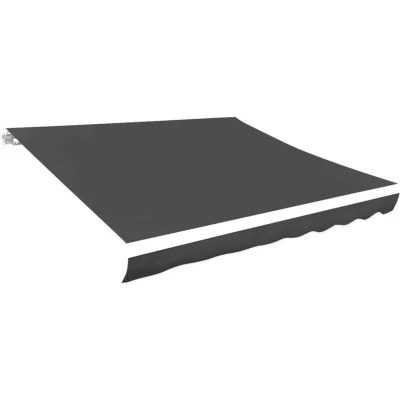 Image of vidaXL Awning Top Sunshade Canvas Anthracite 400x300 cm