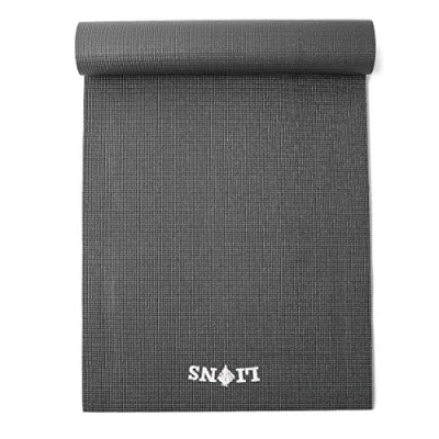 Image of FAIRWAYUK Yoga Mats for Women 6mm Thick Premium Non Slip Mat with Carrying Strap, Eco Friendly Fitness Exercise Workout Yoga, Pilates and Gymnastics (Black)