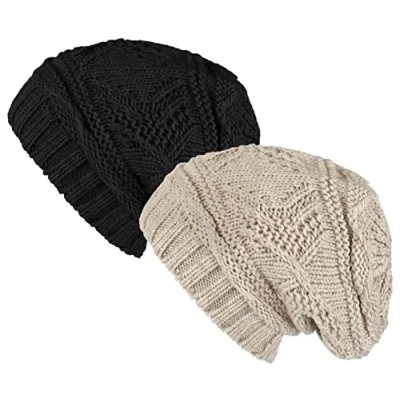 Image of Lilax Knit Slouchy Oversized Soft Warm Winter Beanie Hat