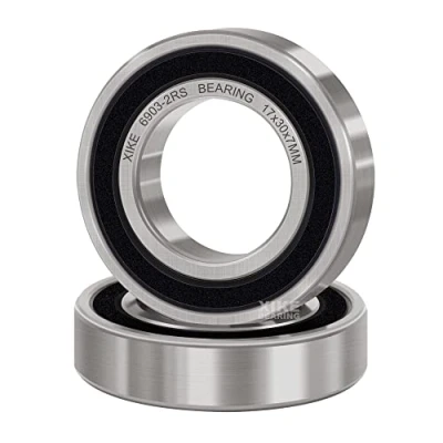 Image of XIKE 2 pcs 6903 2RS ball bearings 17x30x7mm Double Rubber Seal｜Pre Lubricated｜Chrome Steel｜6903RS Deep groove with seals.
