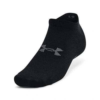 Image of Under Armour Essential No Show 6pack Socks Unisex, S, Black