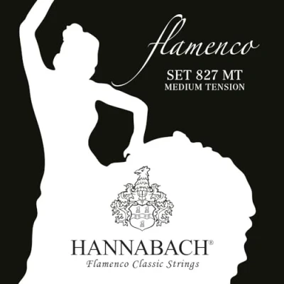 Image of Hannabach classical guitar strings Flamenco Series 827 Medium Tension set Made in Germany 827MT