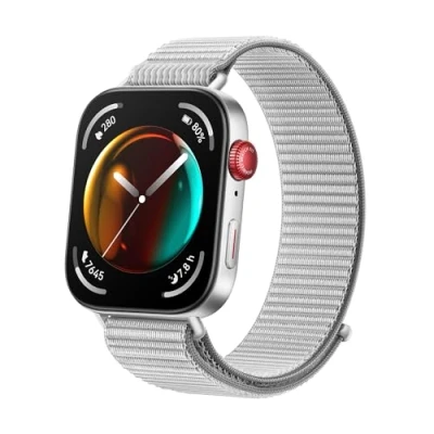 Image of HUAWEI WATCH FIT 3, Bluetooth Calls, GPS Smartwatch, Aluminum Case, iOS &amp; Android, 1.82′′AMOLED Display,Up to 10 Days Battery Life,Comprehensive Health&amp;Fitness Management,Gray Nylon