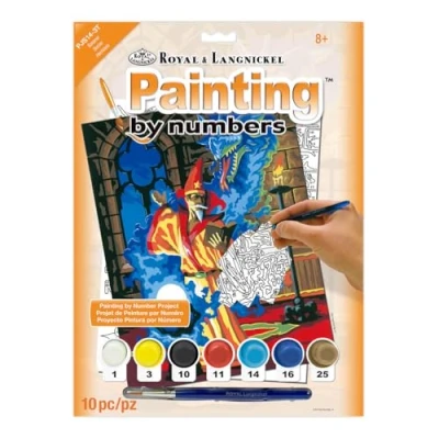 Image of Royal &amp; Langnickel Painting by Numbers A4 Size Sorcerer Designed Set