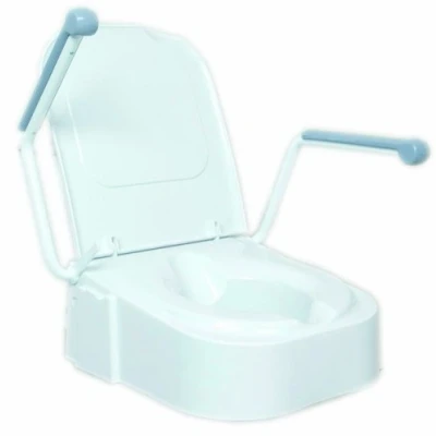 Image of NRS Healthcare Raised Toilet Seat with Arm Rests