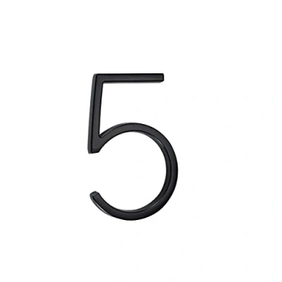 Image of Floating house numbers height 6in(15.5cm) black door sign large numbers,house signs (5)
