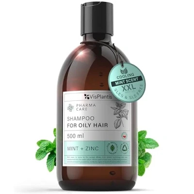 Image of Vis Plantis Pharma Care Shampoo for Oily Hair Mint and Zinc 500ml
