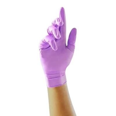 Image of Ink Jungle Violet Nitrile Glove GP0071 GP0072 GP0073 GP0074 GP0075 Examination Gloves Multipurpose, Powder Free and Latex Disposable Gloves, Box of 100 (Large)