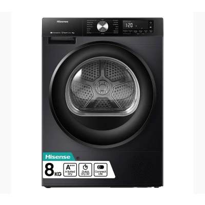 Image of HISENSE 3S Series DH3S802BB3 WiFi enabled 8 kg Heat Pump Tumble Dryer Black, Black