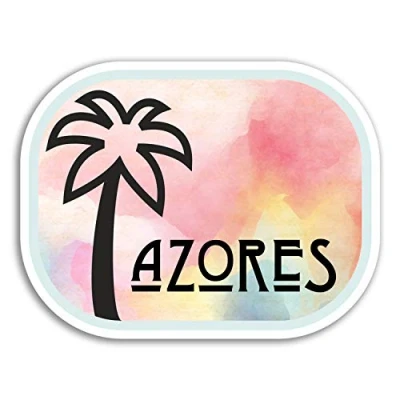 Image of 2 x 10cm Azores Vinyl Stickers Portugal Travel Sticker Laptop Luggage #18210 (10cm Wide)