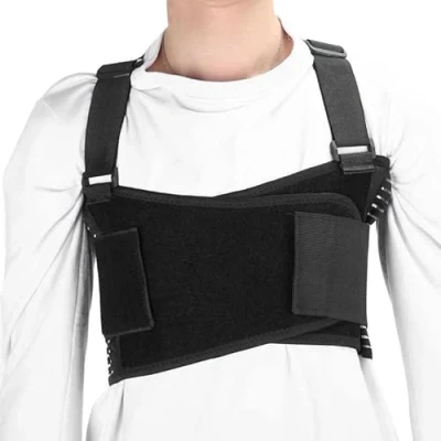 Image of Waist Support Belt, Rib Brace Fixed, Breathable Belt for Sore or Bruised Ribs Support, Sternum Injuries, fracture surgery bandage(Color: XL: 98cm 109cm)