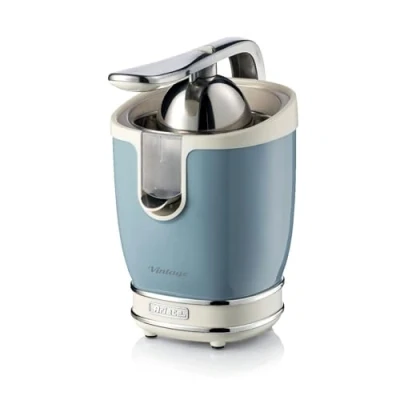 Image of Ariete 413 Vinatge Citrus JUICER CRM/BL ART413/05 Vintage, Metal, Sky Blue
