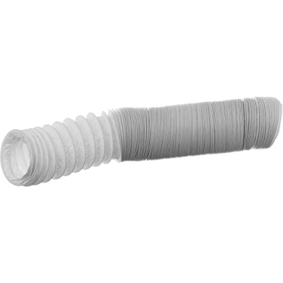 Image of Ø 80mm / 6m PVC Flexible Ducting Ventilation Duct Hose for Tumble Dryer, Cooker Hood, Extractor Fan, Air Conditioner