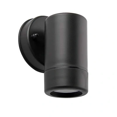Image of Saxby 81008 Icarus Black Outdoor IP44 GU10 Double Insulated Wall Light