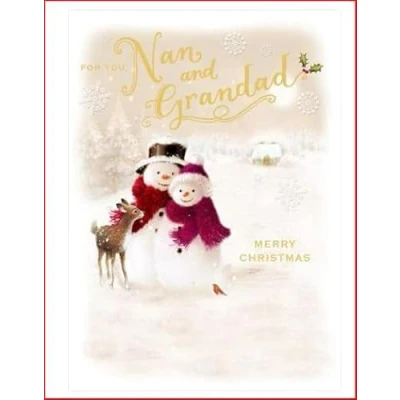 Image of UK Greetings Nan and Grandad Christmas Card for You, Merry