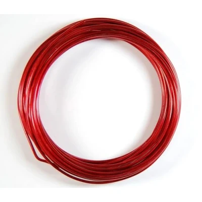 Image of celloexpress Aluminium Craft Wire 3mm x 10m (Diameter Length) 9 Guage (Red)