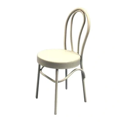 Image of Dolls House White Bistro Bentwood Metal Side Chair Cafe Kitchen Dining Furniture