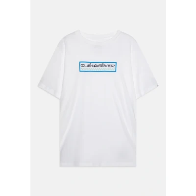 Image of Quiksilver SUN Dagger Unisex Print Tshirt for kids, Size: 8y, White