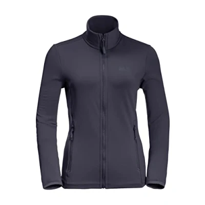 Image of Jack Wolfskin Women&#039;s Peak Grid Fleece W Jacket, Graphite, XL