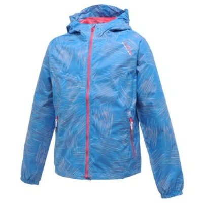Image of Dare2b Stormwalk Childrens, Kids, Boys, Girls, Unisex Waterproof and Breathable Jacket, Coat (32&quot; Chest (EU 164), Blue Wave Rain)