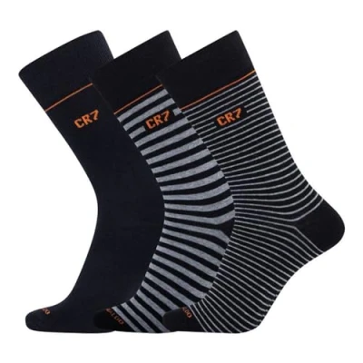 Image of CR7 Men&#039;s 3 Pack Socks, Hanging, Multicolour, One Size