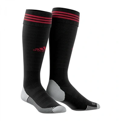 Image of adidas Unisex Adisock 18 Socks, Black/Power Red, 40 42 EU