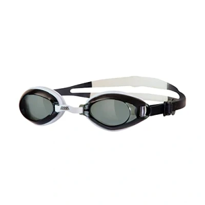 Image of Zoggs Unisex adult Endura Swimming Goggles, Black/White/Smoke, One Size