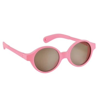 Image of Béaba Sunglasses for Baby 9 24 Months, 100% UV Protection CAT 3, Lateral Protection, Optimal Comfort, Adjustable Temples 360, Joy, Neon Pink