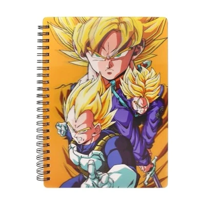 Image of SD TOYS Redstring Dragon Ball Z Saiyans 3D Notebook, Multicolor (RS531135)