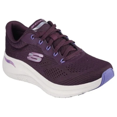 Image of Skechers Women&#039;s Arch Fit 2.0 Big League Sneaker, Purple, 6 UK