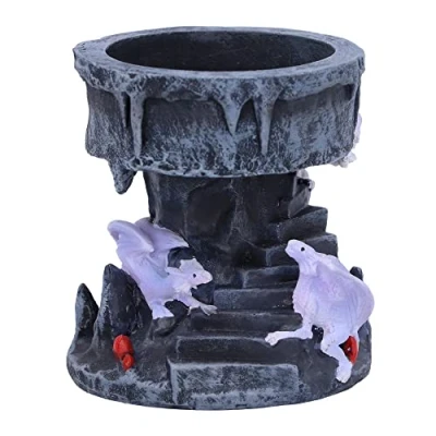 Image of Nemesis Now Anne Stokes Dragon Mage Tea Light, Grey, 6cm