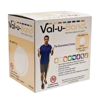 Image of Val u Band Peach 50 yd Latex Free alternative to dumbbells