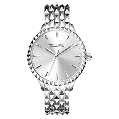 Image of Thomas Sabo Women Watch Rebel at Heart Analogue Mechanical Stainless Steel WA0318 201 38 MM