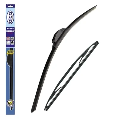 Image of alca Germany Replacement Windscreen Wiper Blade Front And Rear ASF26H12E Fits Citroen C1 2005 2012