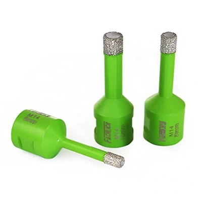 Image of FACHLICH Diamond Drill Core Bits Set 6/8/10mm Tile Hole Saw Kit Vacuum Brazed M14 Connection for Porcelain Granite Marble