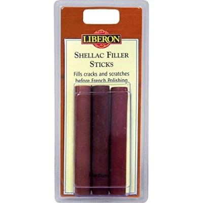 Image of Liberon SFSM Medium Shellac Fill Stick (Pack of 3)