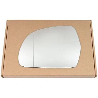 Image of Less4spares Wing Mirror Glass Left Compatible with Audi Q3 2011 2018 STICK ON Passenger Near Side Blind Spot