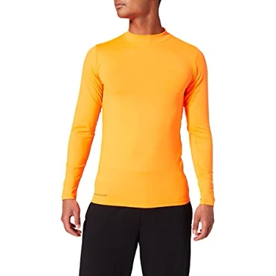 Image of Uhlsport Men Distinction Colors Base Layer Shirt Men&#039;s Fluo Orange, 2XL