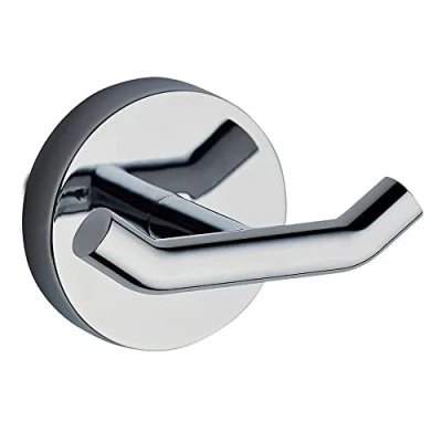 Image of Kibath 326454 Accessory Design ME Bathroom Hanger Finished in Gloss Installation Options: with Screws/with Adhesive 3 m, Shiny Chrome