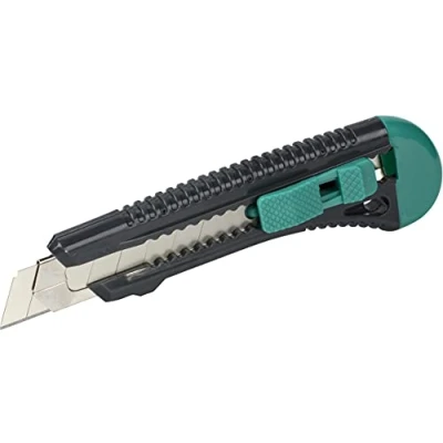 Image of wolfcraft Standard Snap Off Blade knife 18 mm I 4146000 Plastic with metal guide
